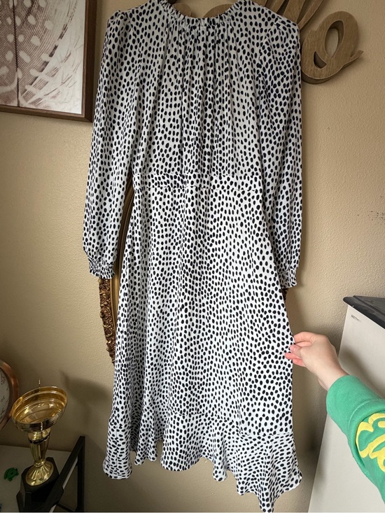 J. Crew Dresses & Skirts - J. Crew White Dress with Black Dot Print
